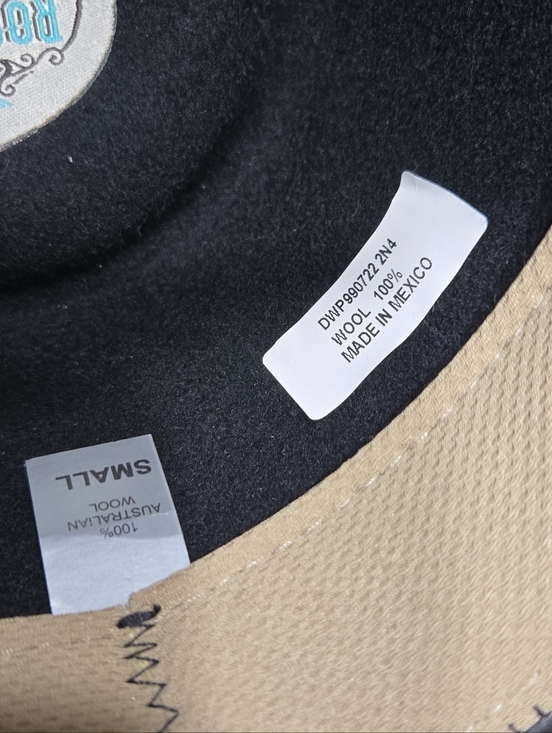 Rockin C Pinch Front Black Women\'s Hat Like New 100% Wool main image 9